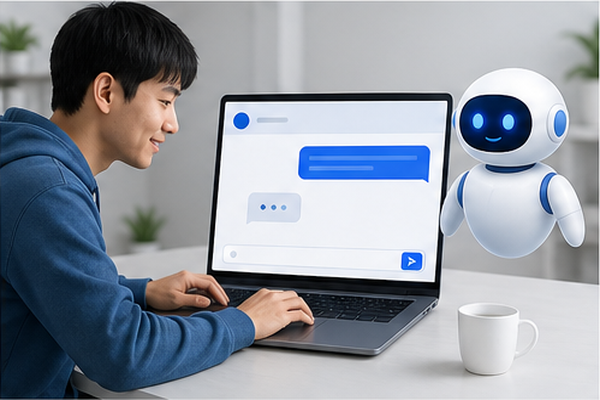 Codexへ最初の依頼を送る様子